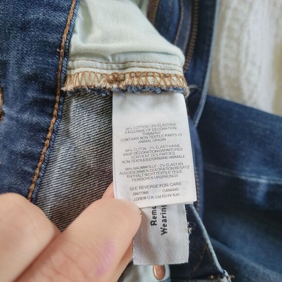 Madewell Slim High-Rise Boyjean Blue Boyfriend Jeans Distressed 26 Medium - Picture 6 of 7